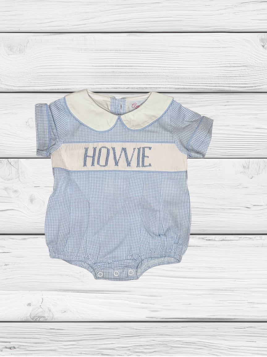 Howie - NB - Gingham Got the Blues - Custom Henry Bubble