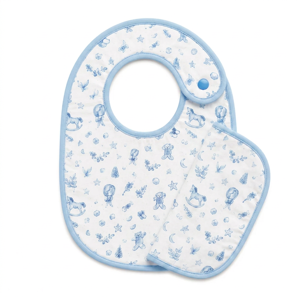 A Little Baby Boys Bundle - Bib and Burp Cloth