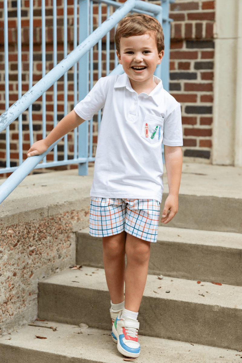 Color Me Cute - Robert Polo Short Set - Ann + Reeves Kids
