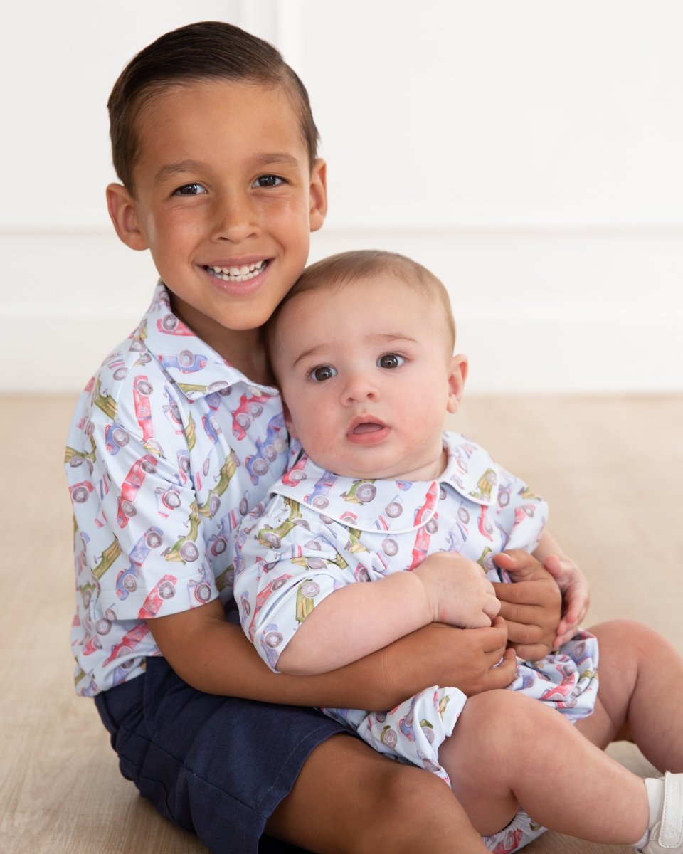 Driving Dapper - Boys Bubble - Ann + Reeves Kids