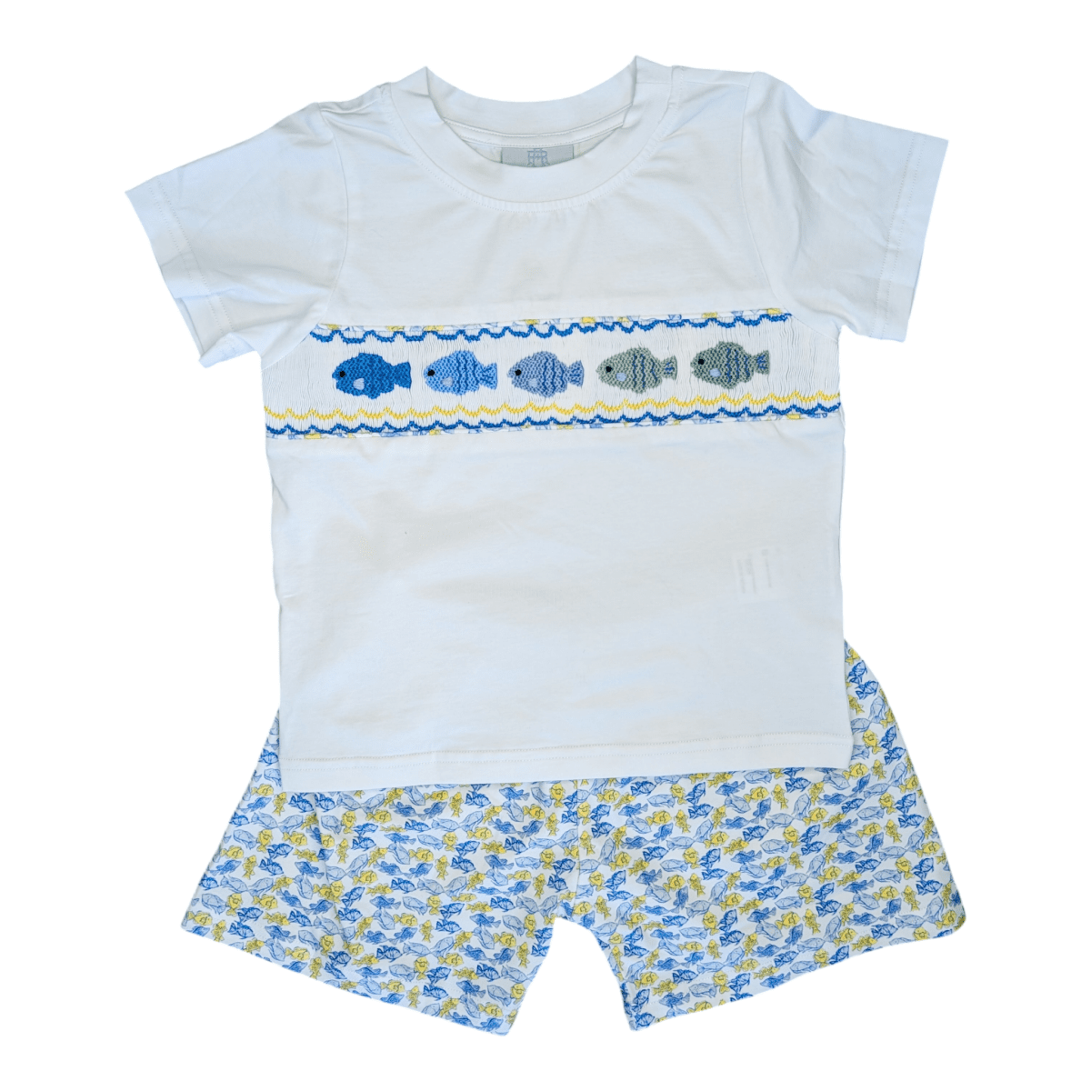 Fishy Fishy Robert Short Set - Ann + Reeves Kids