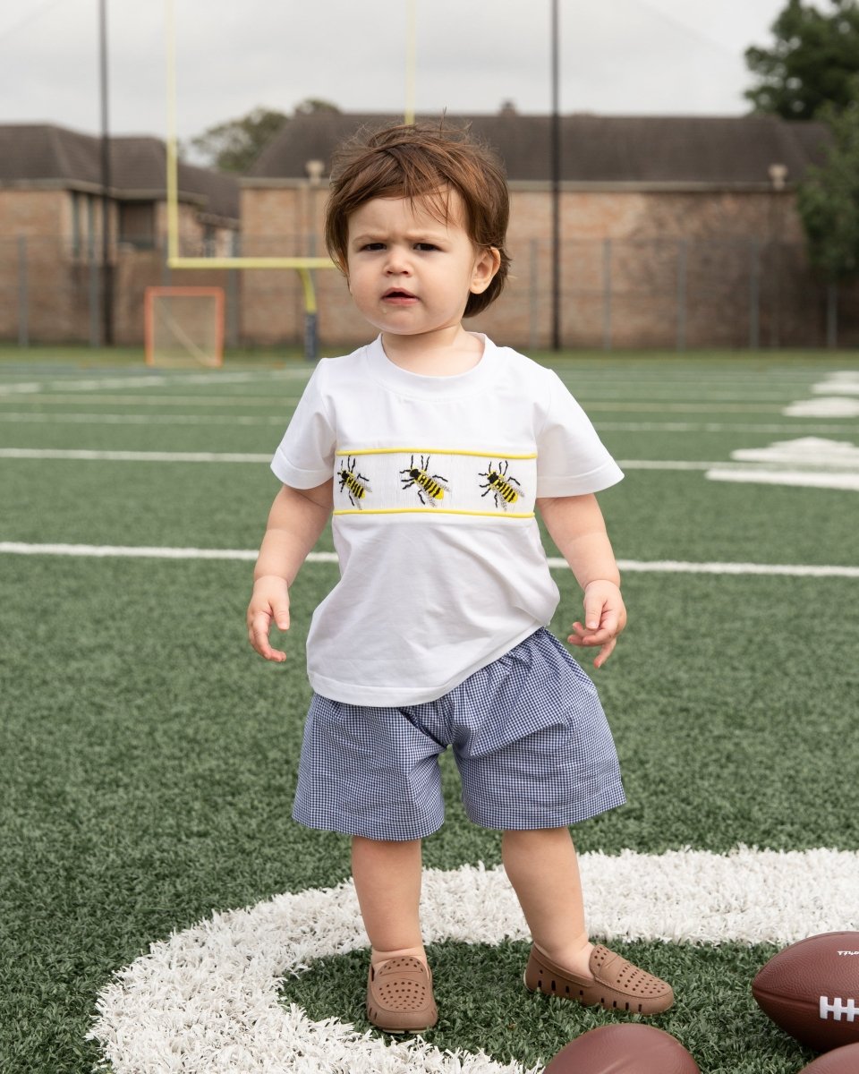 Go Yellow Jackets - Robert Shorts - Ann + Reeves Kids