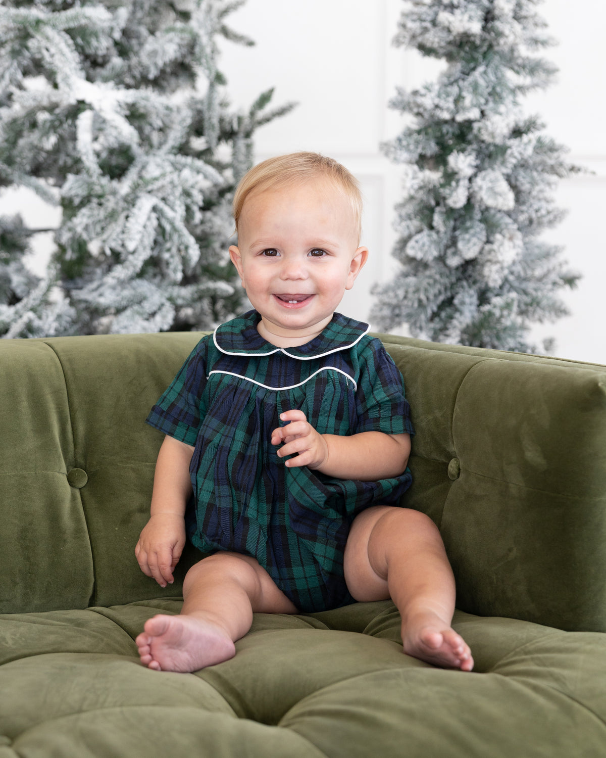 Evergreen Plaid - Boy's Bubble