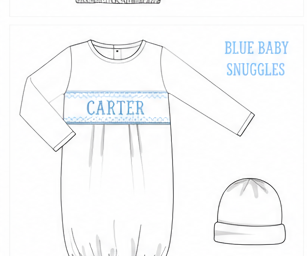 Carter - 3M - Baby Snuggles Gown