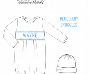 Wayne - NB - Baby Snuggles Gown