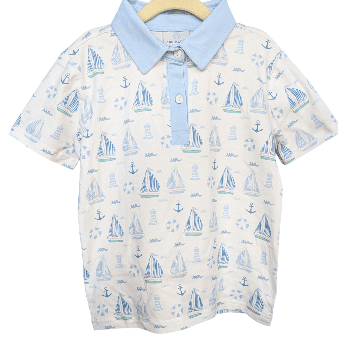 Sweet Seabreeze Teddy Polo - Ann + Reeves Kids