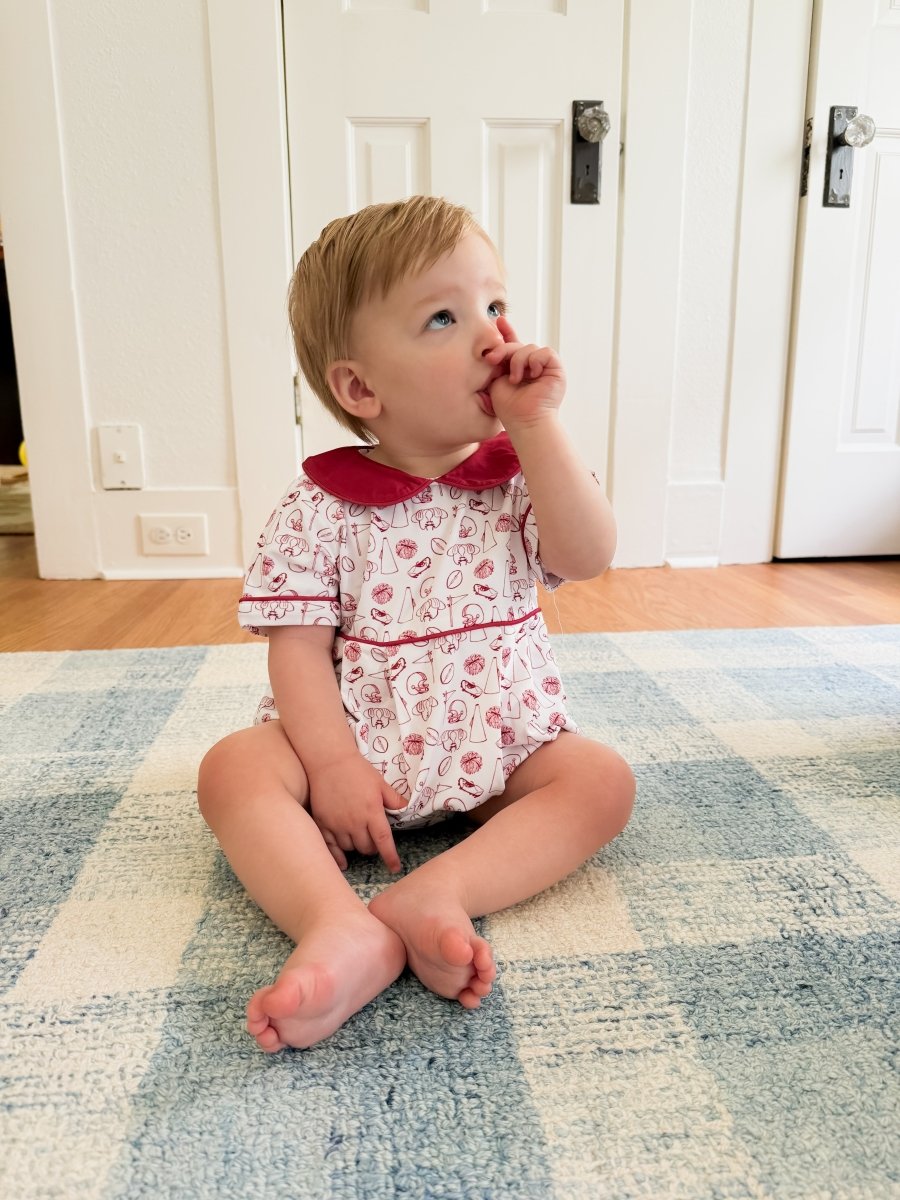 Ann Reeves Classic Baby Clothes Brands Tiny Tailgaters Maroon