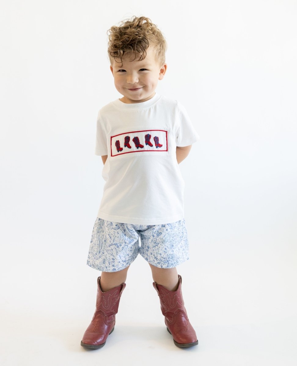 Two Steppin' Robert Short Set - Ann + Reeves Kids