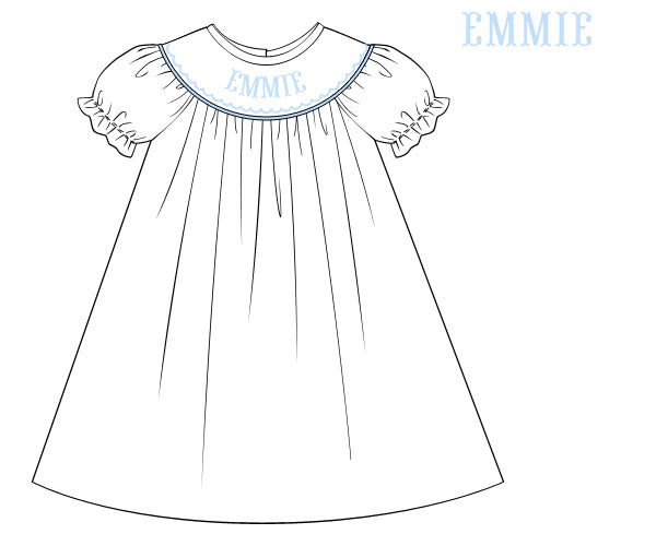Simply Blue - Custom Emmie Dress