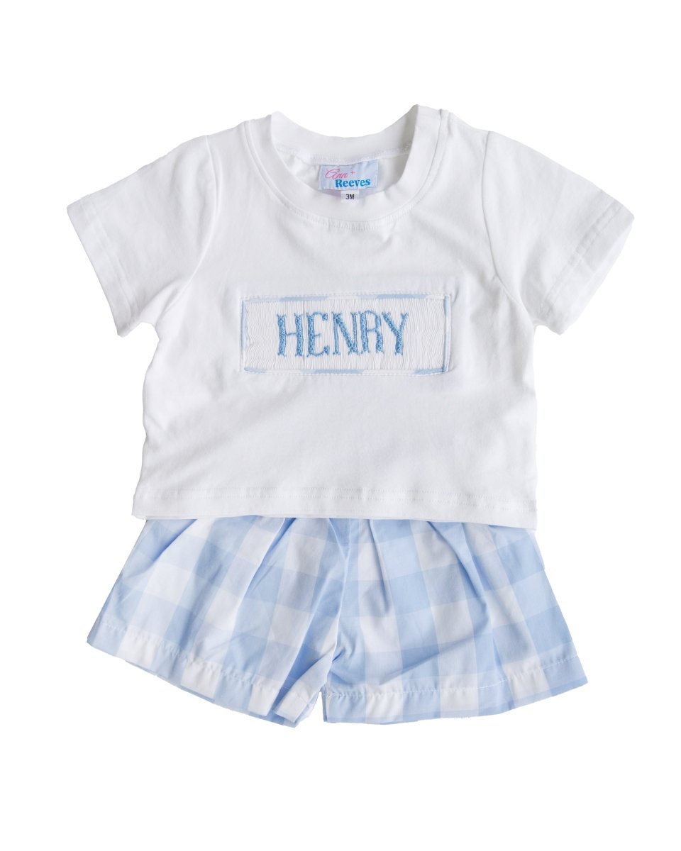 Big Blues - Custom Robert Shorts Set - Ann + Reeves Kids