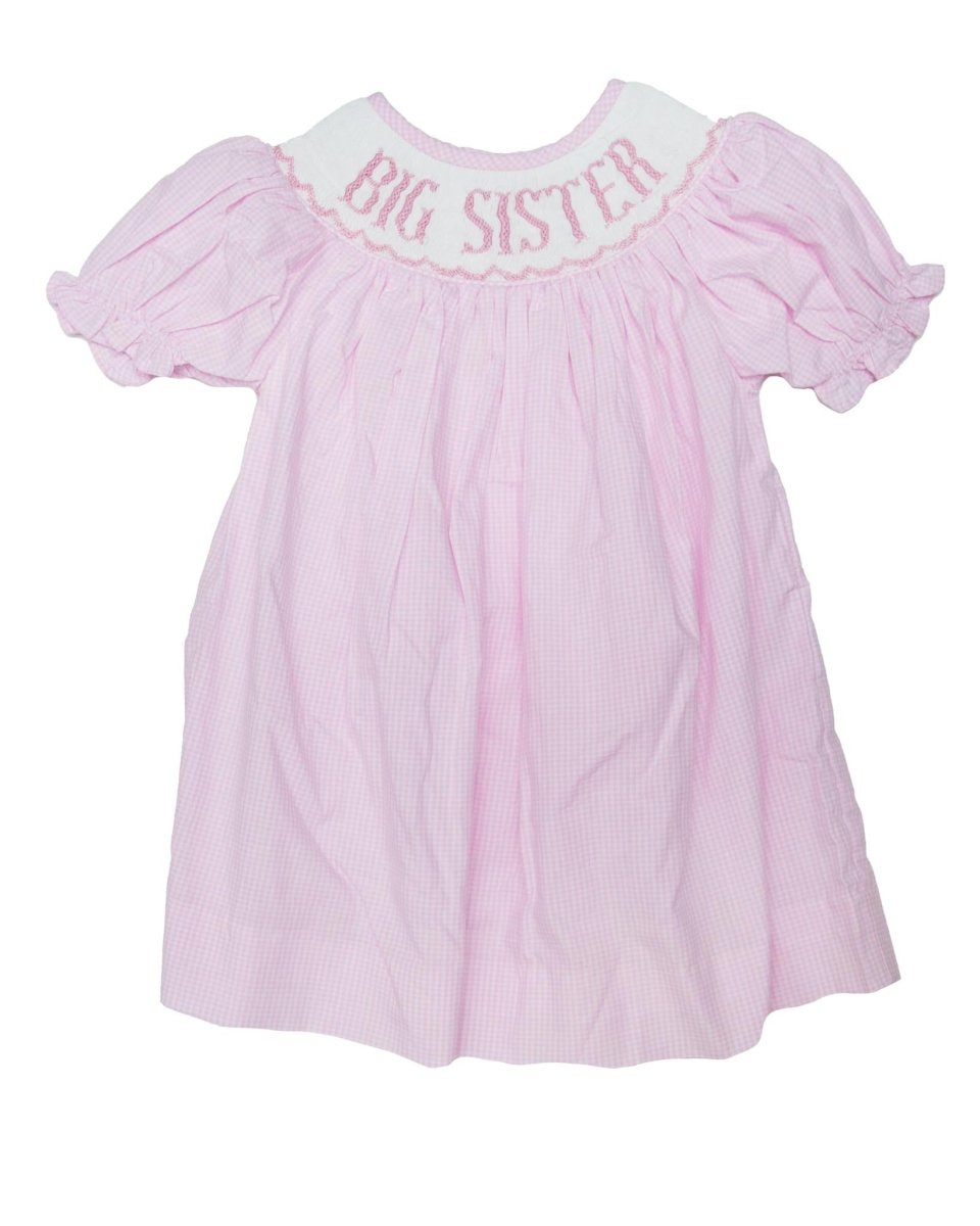 Big Sister - Pink Gingham Emmie Dress - Ann + Reeves Kids