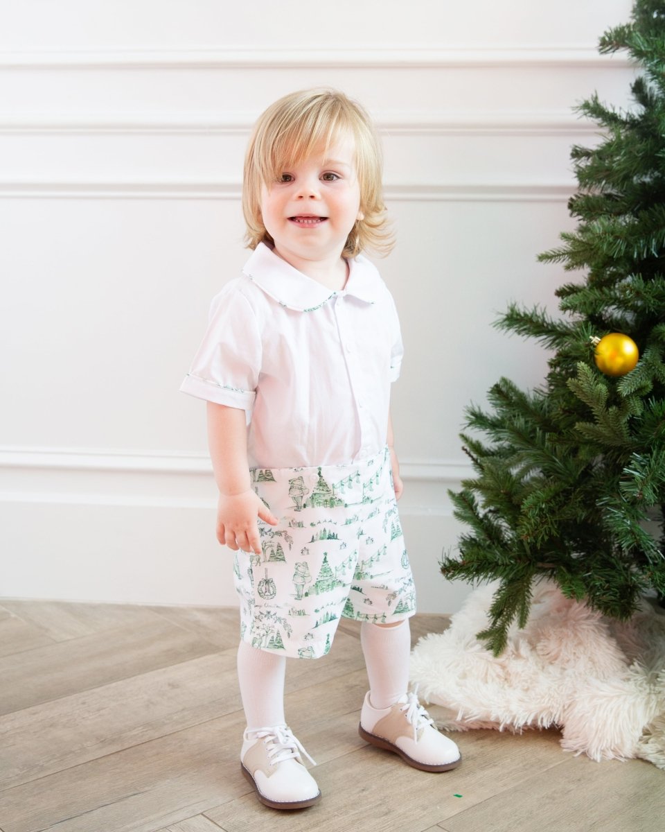 Christmas Toile - Bobby Suit - Ann + Reeves Kids