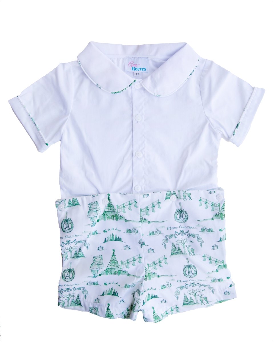 Christmas Toile - Bobby Suit - Ann + Reeves Kids
