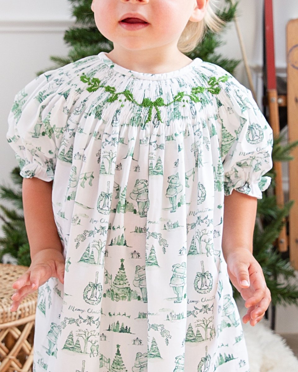 Christmas Toile - Emmie Dress - Ann + Reeves Kids