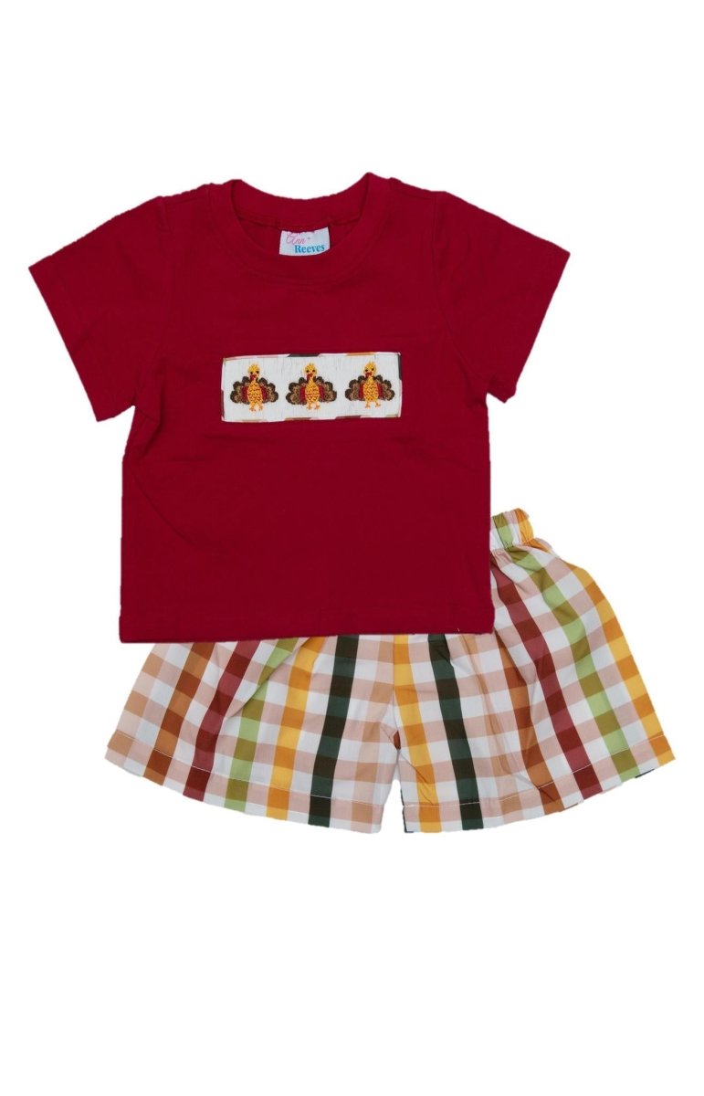 Turkey Please - Robert Shorts - Ann + Reeves Kids