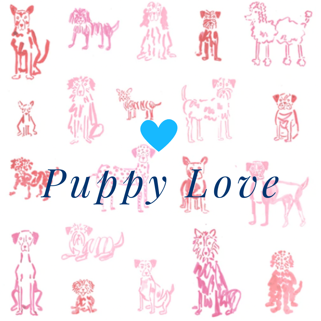 Behind The Puppy Love Print - Ann + Reeves Kids