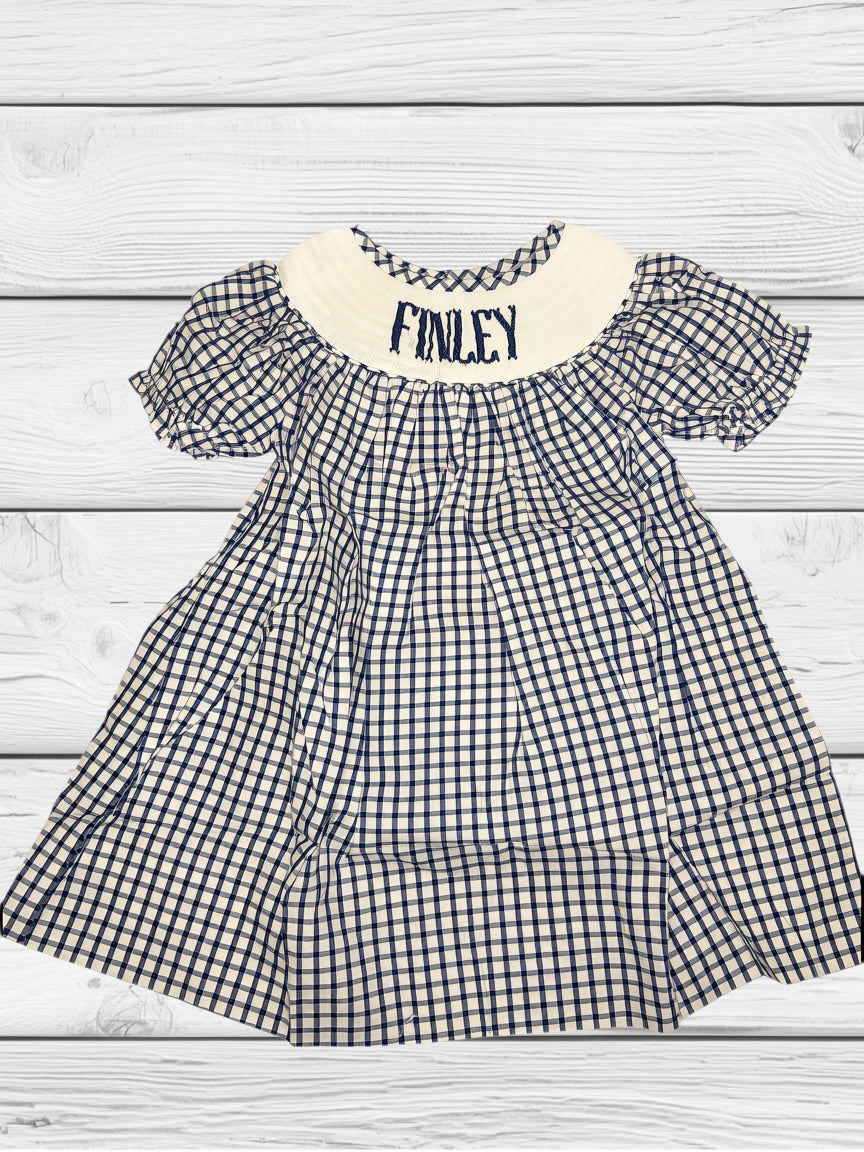 Finley - 2T - Classic Navy - Custom Emmie Dress