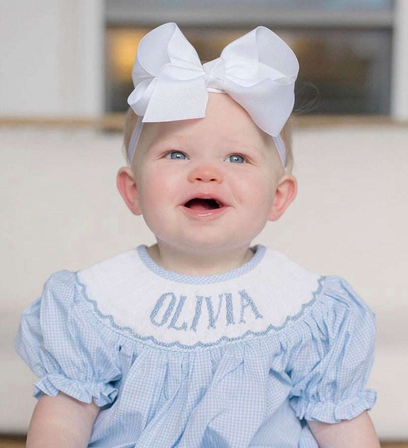 Baby smocked bubble best sale