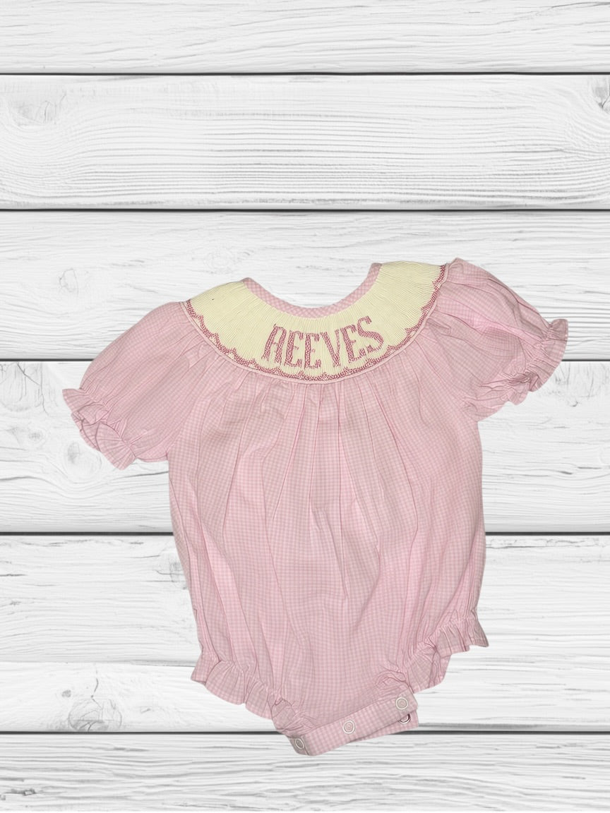 Reeves - NB - Pinking Gingham - Custom Annie Bubble