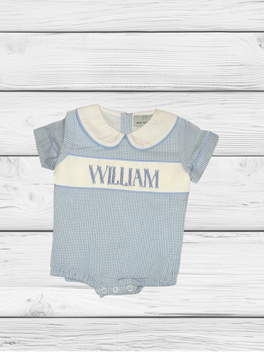 William - NB - Gingham Got the Blues - Custom Henry Bubble
