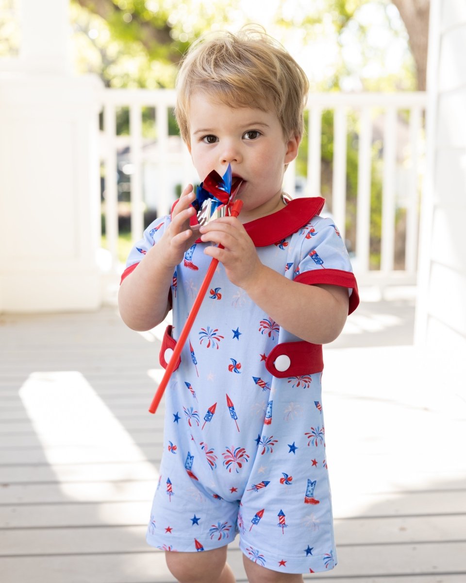 Blast Off - Jackson Romper - Ann + Reeves Kids