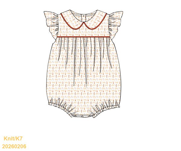 Campus Classics - Burnt Orange Edition - Girls Bubble - Ann + Reeves Kids