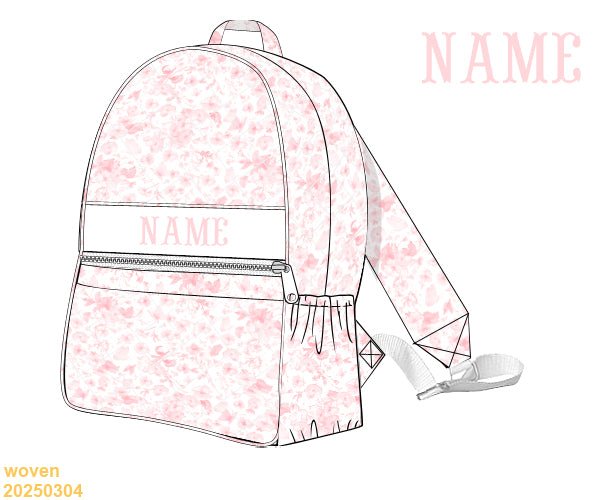 Custom Quilted Backpack - Butterfly Kisses - Ann + Reeves Kids