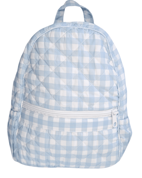 chateau gingham print mini backpack Quilted Backpack