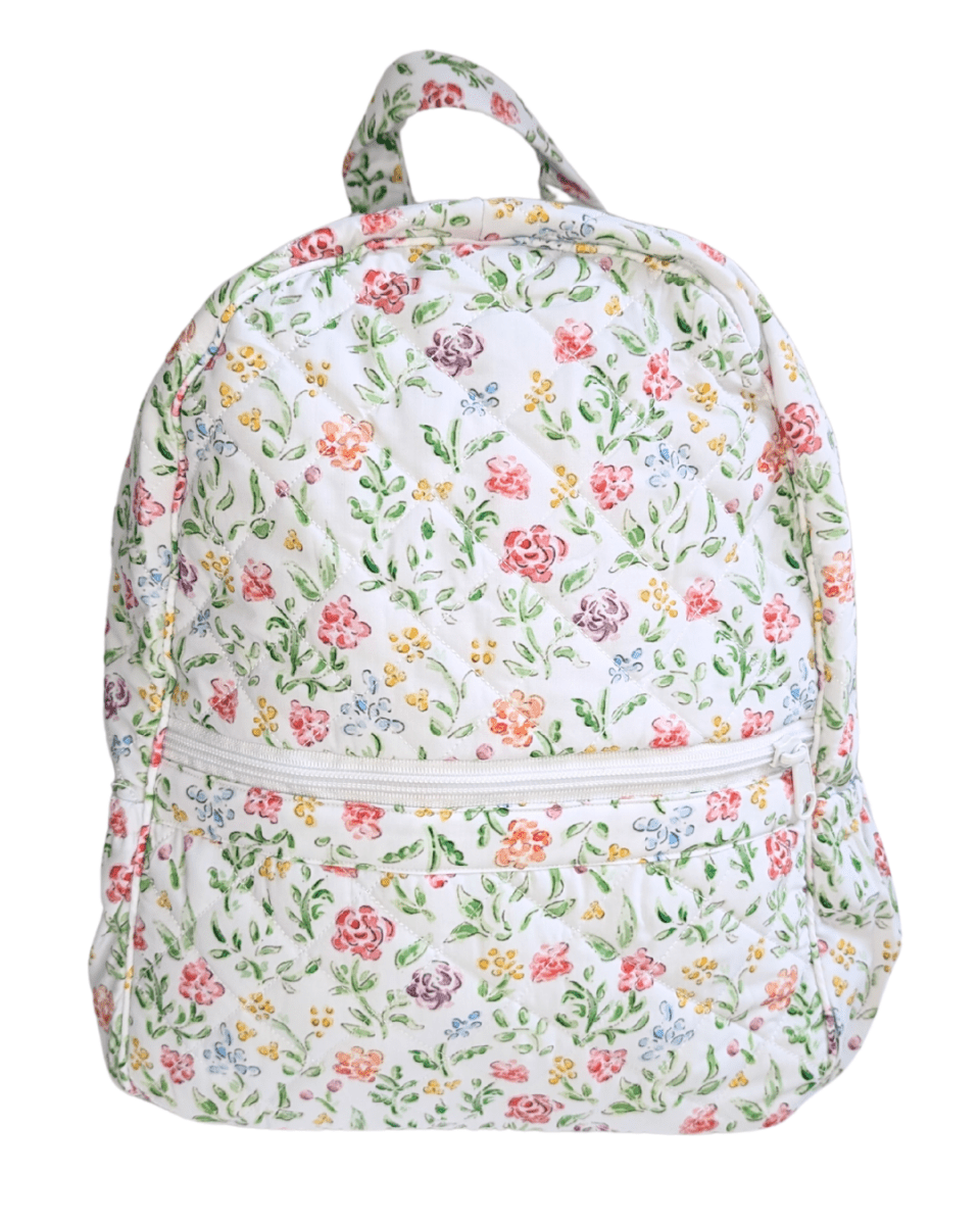 Custom Quilted Backpack - Fiesta Floral - Ann + Reeves Kids