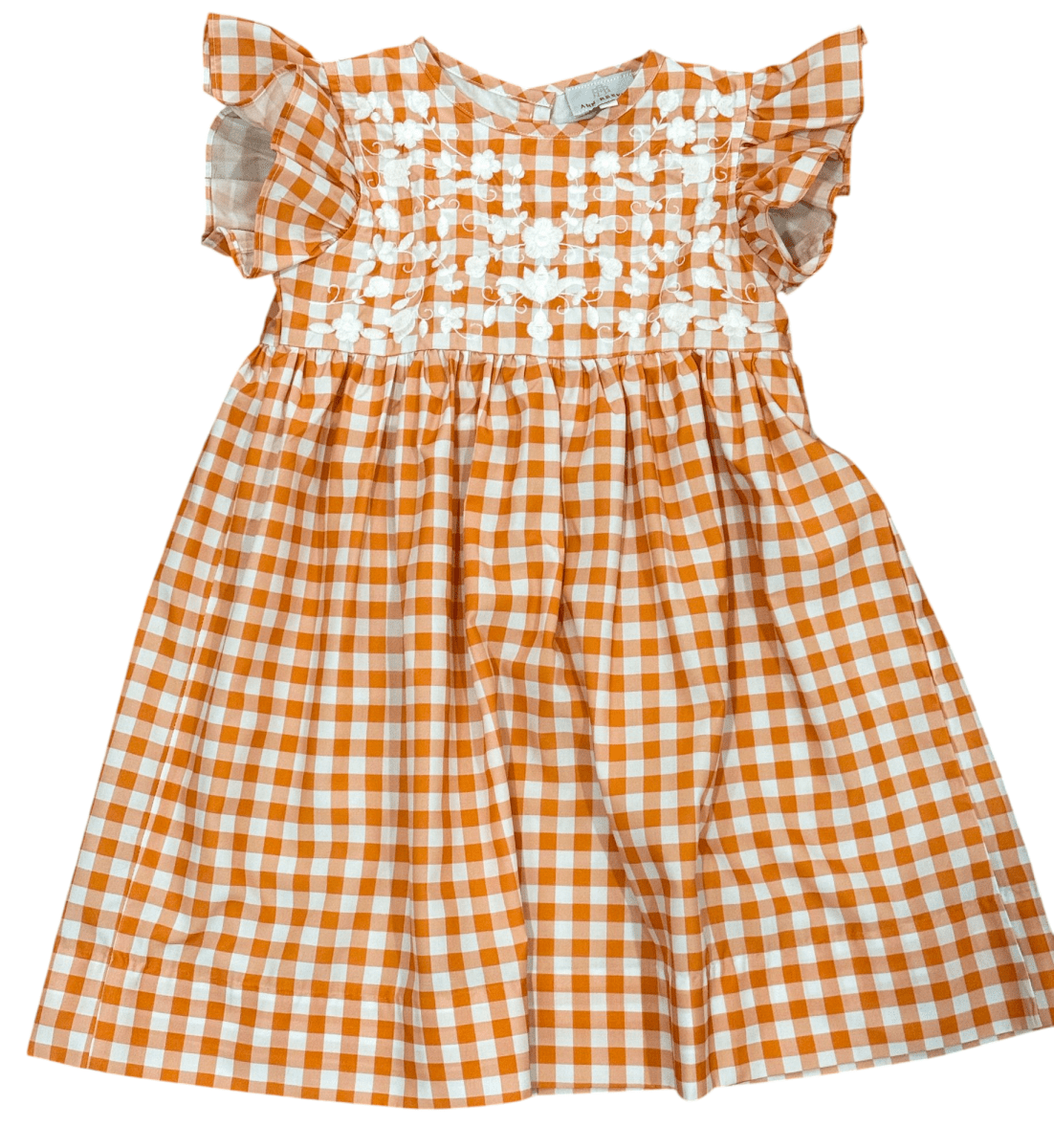 Gameday Gingham - Burnt Orange Edition - Girls Dress - Ann + Reeves Kids
