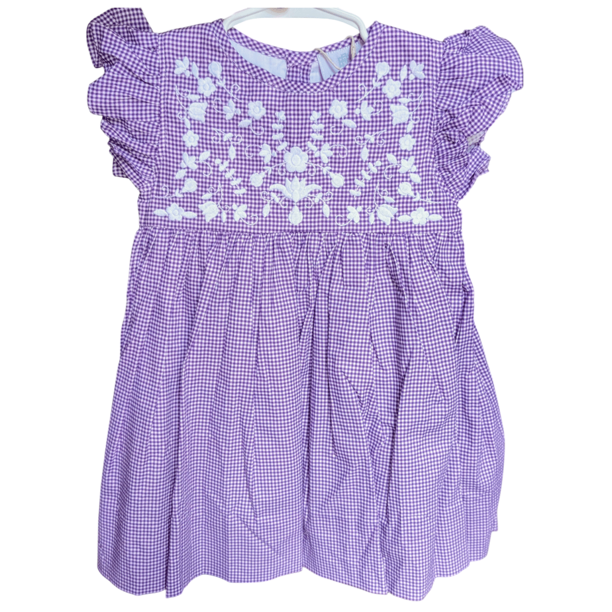 Gameday Gingham - Purple Edition - Girls Dress - Ann + Reeves Kids