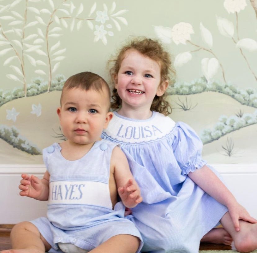 Gingham Got the Blues - Custom Anderson Jon Jon - Ann + Reeves Kids