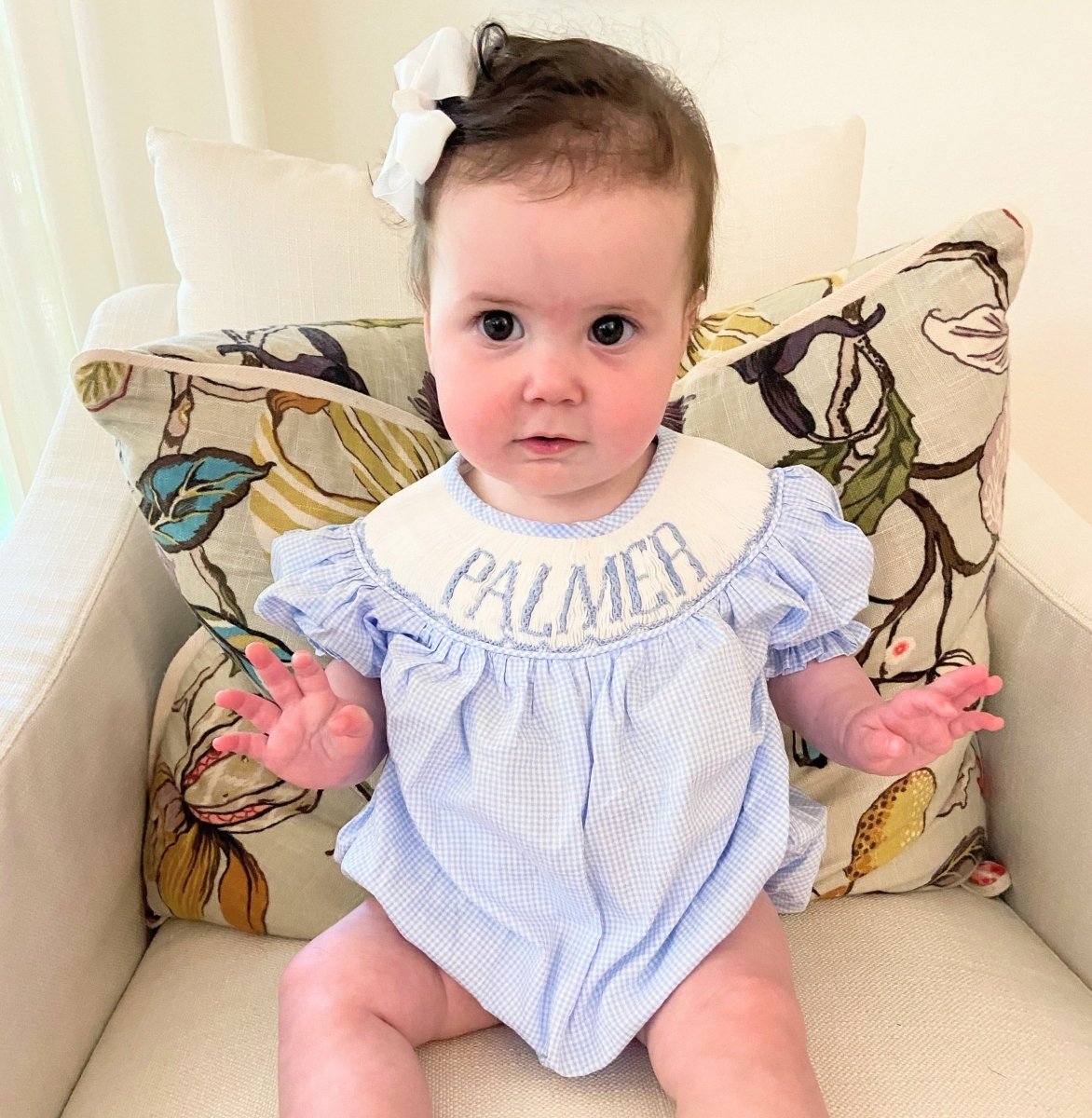 Gingham Got the Blues - Custom Annie Bubble - Ann + Reeves Kids