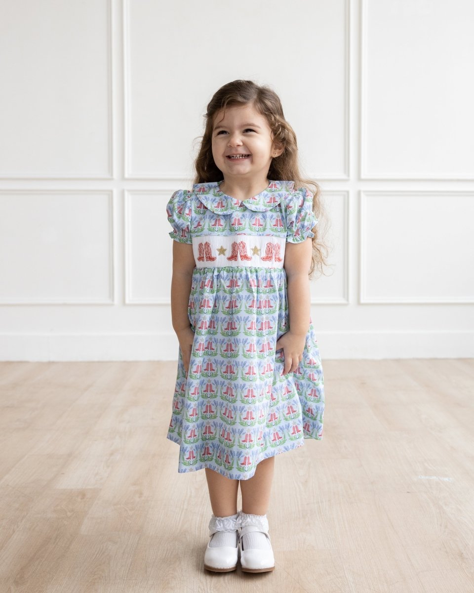 Let's Rodeo - Margaret Dress - Ann + Reeves Kids