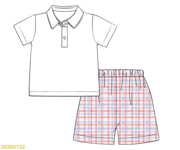Liberty Cove Robert Polo Short Set - Ann + Reeves Kids