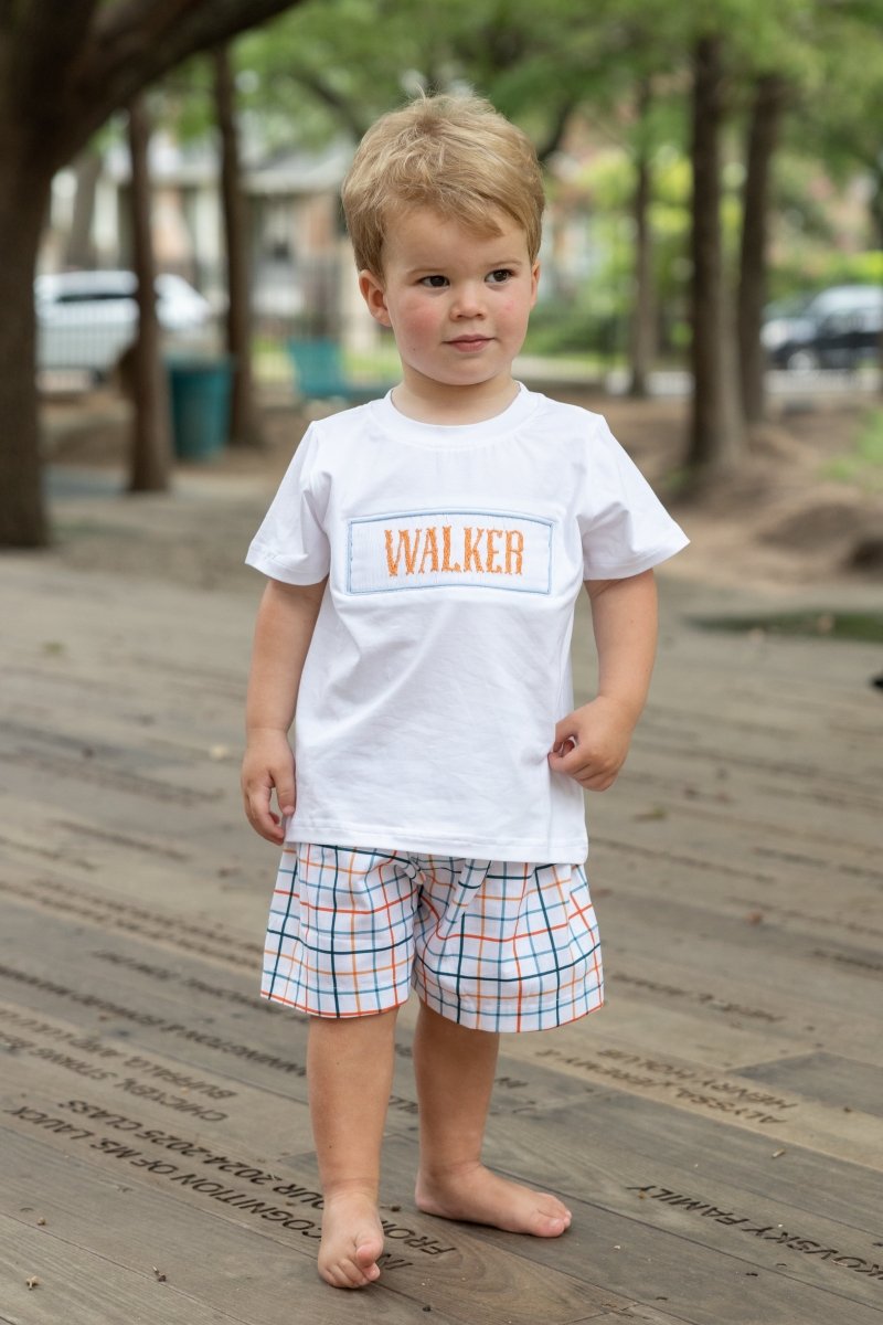 Perfect Plaid - Custom Robert Short Set - Ann + Reeves Kids
