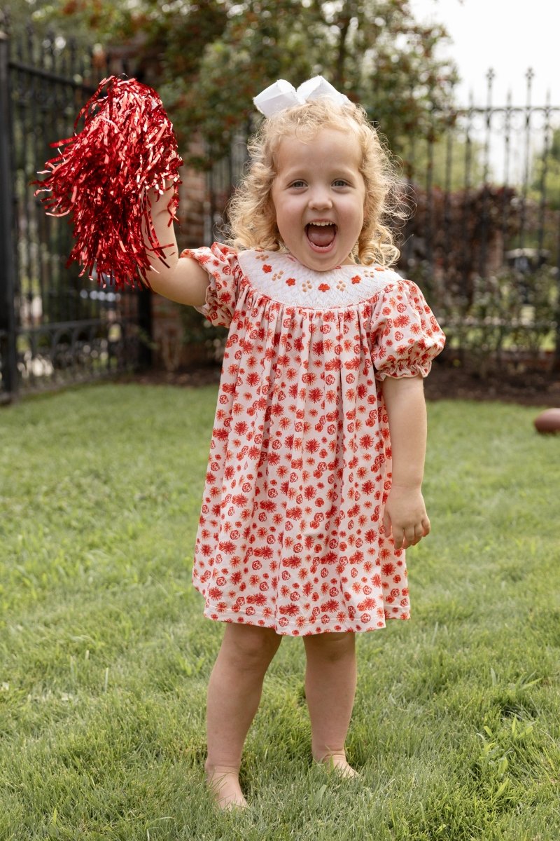 Pom Pom Party - Red Edition - Emmie Dress - Ann + Reeves Kids