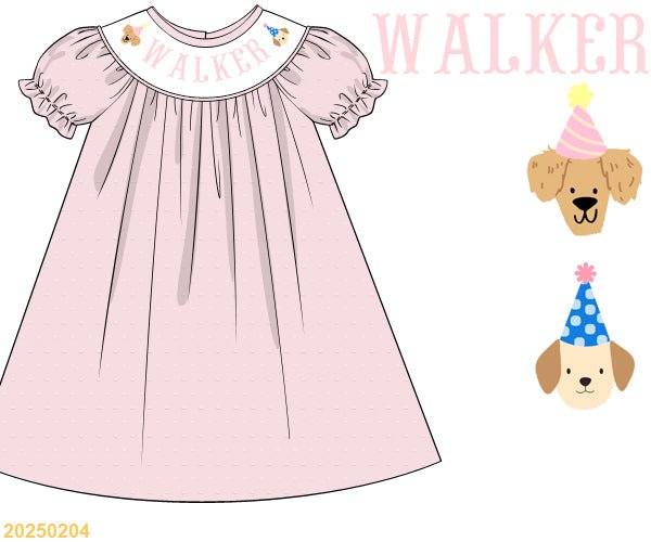 Puppy Party - Custom Emmie Dress - Ann + Reeves Kids