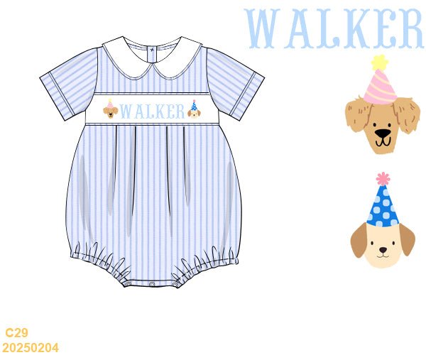 Puppy Party - Custom Henry Bubble - Ann + Reeves Kids