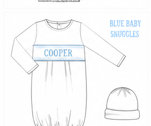 Cooper - NB - Baby Snuggles Gown