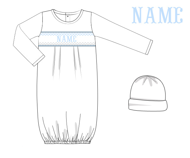Mason - 3M - Baby Snuggles Gown