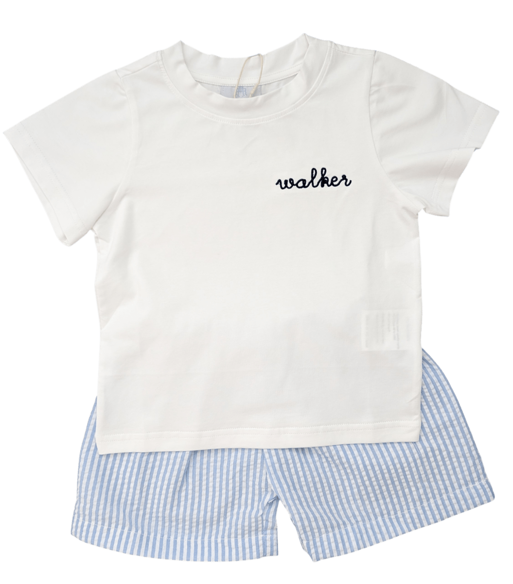 Seersucker Sets - Robert Shorts - Ann + Reeves Kids