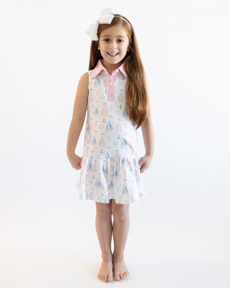 Sweet Seabreeze Dionis Dress - Ann + Reeves Kids