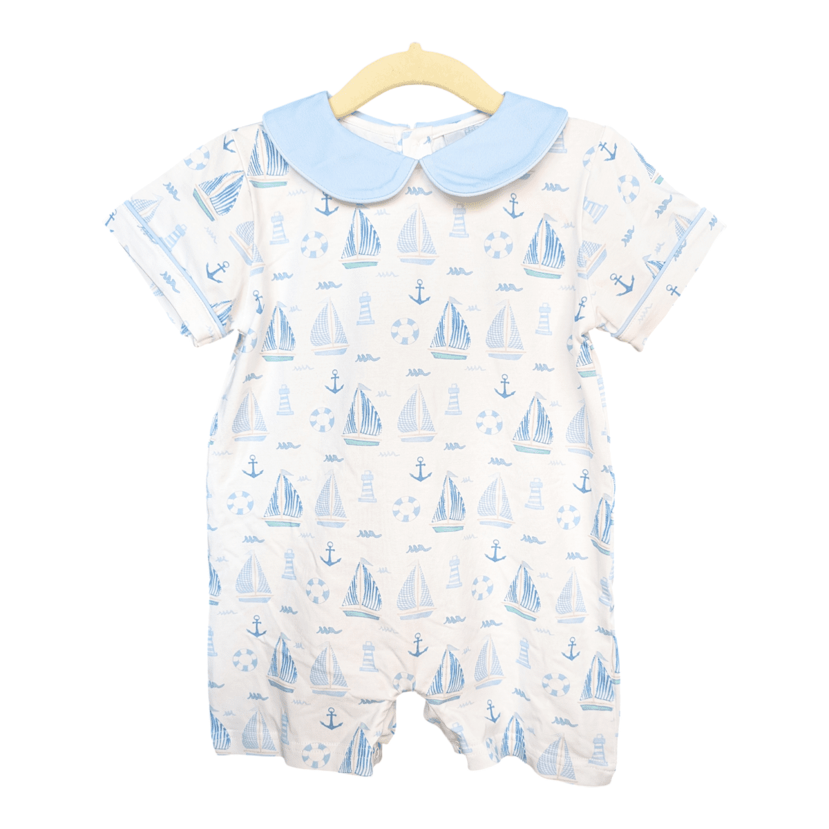 Sweet Seabreeze Jackson Romper - Ann + Reeves Kids