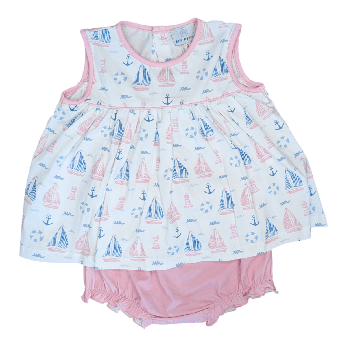 Sweet Seabreeze Margot Bloomer Set - Ann + Reeves Kids