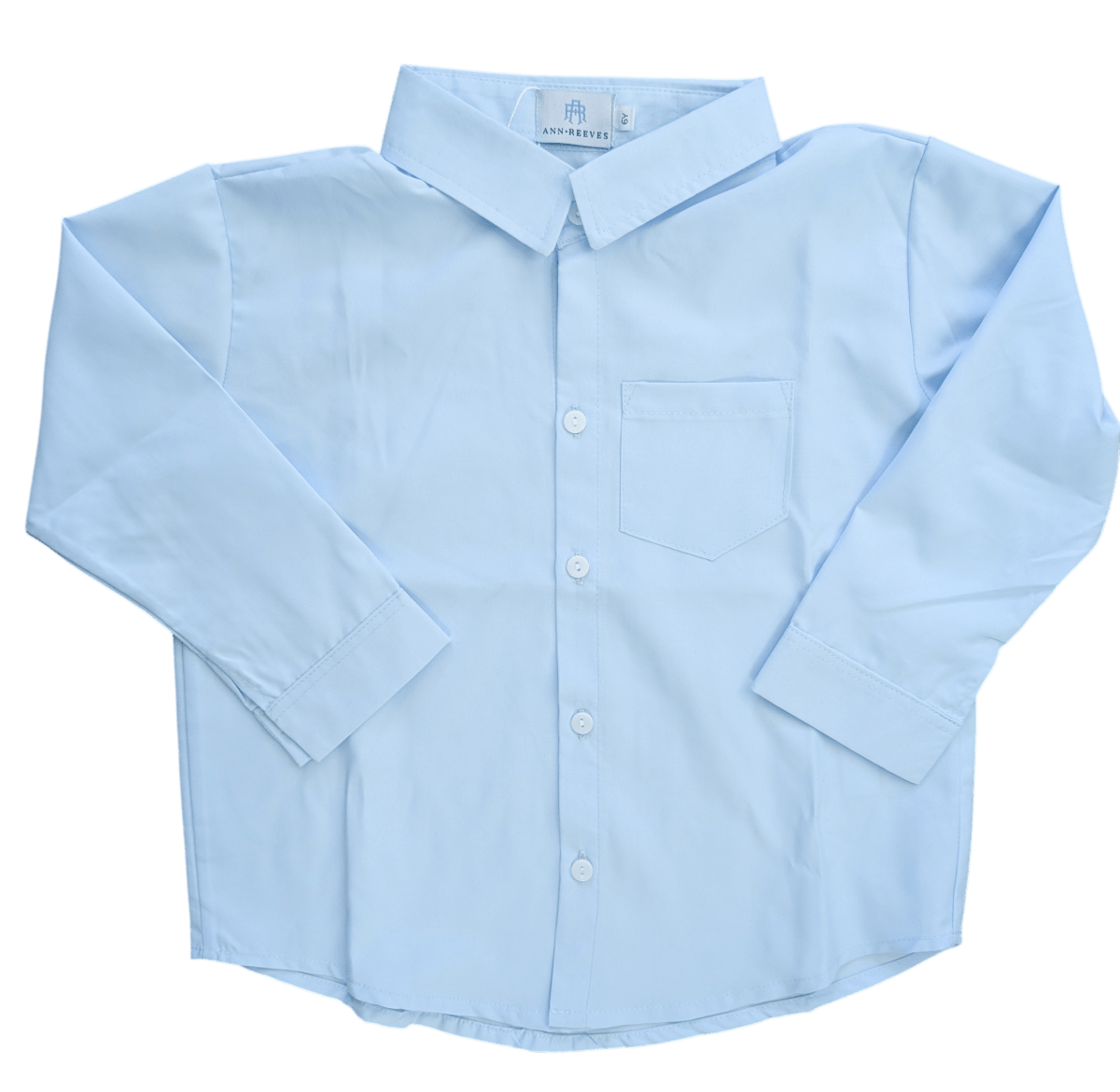 The Anderson Oxford in Light Blue - Ann + Reeves Kids