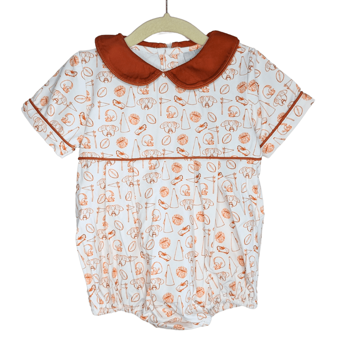 Tiny Tailgaters - Burnt Orange Edition - Boys Bubble - Ann + Reeves Kids