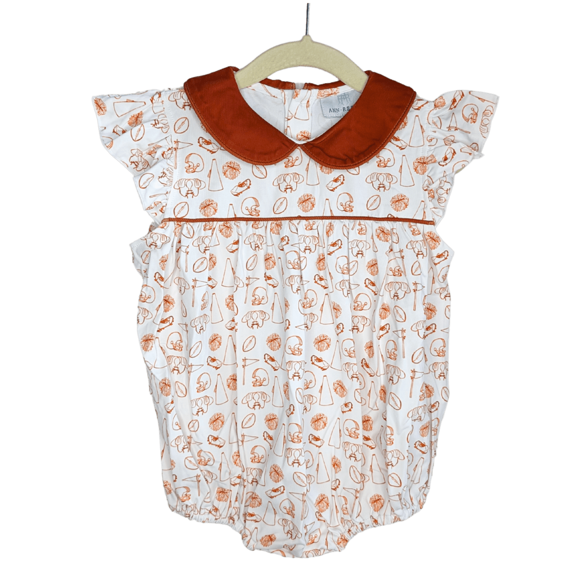 Tiny Tailgaters - Burnt Orange Edition - Girls Bubble - Ann + Reeves Kids