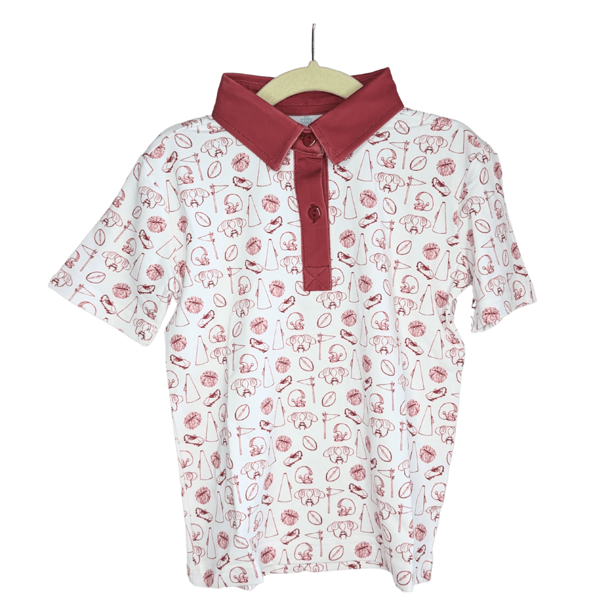 Tiny Tailgaters - Maroon Edition - Boys Polo - Ann + Reeves Kids