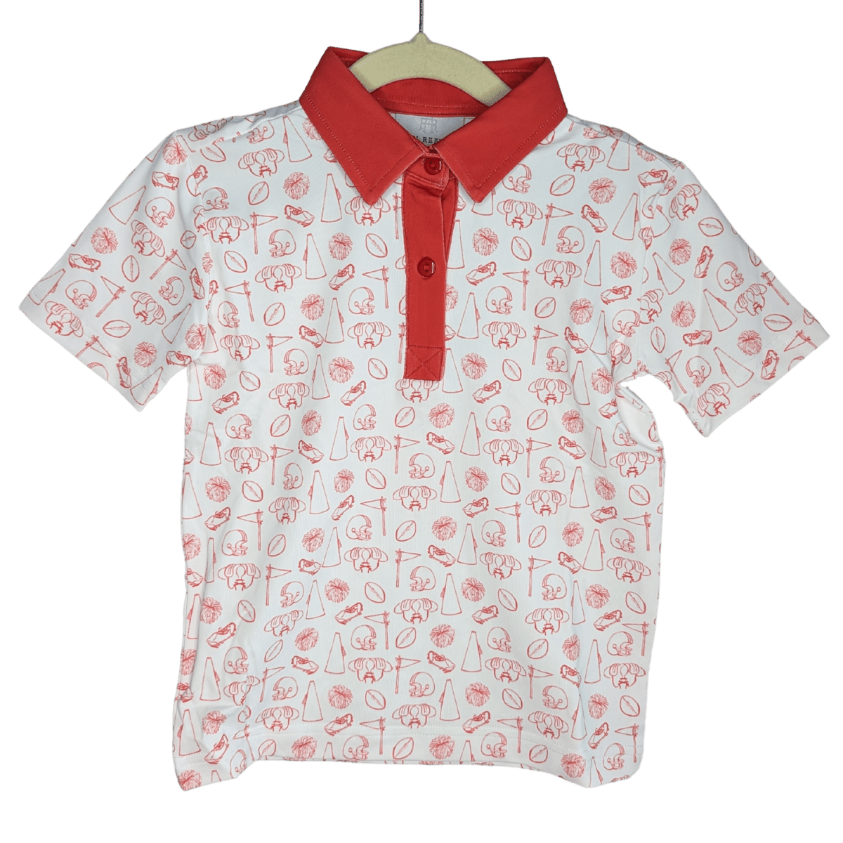 Tiny Tailgaters - Red Edition - Boys Polo - Ann + Reeves Kids